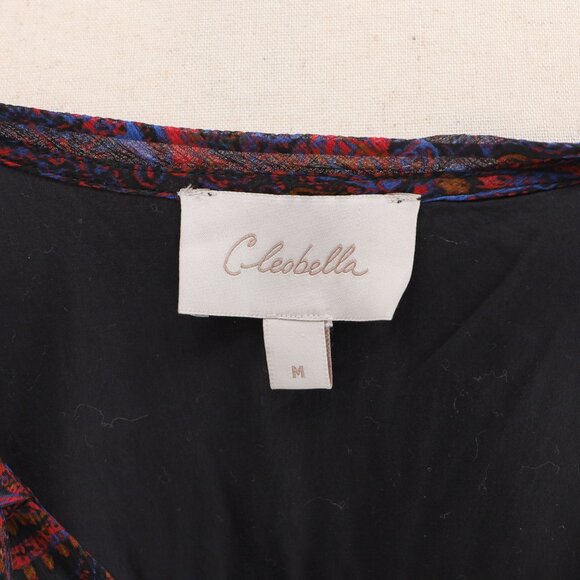 CLEOBELLA Nisha Mini Dress Paisley Lightweight Viscose Chiffon Size M - Picture 9 of 9